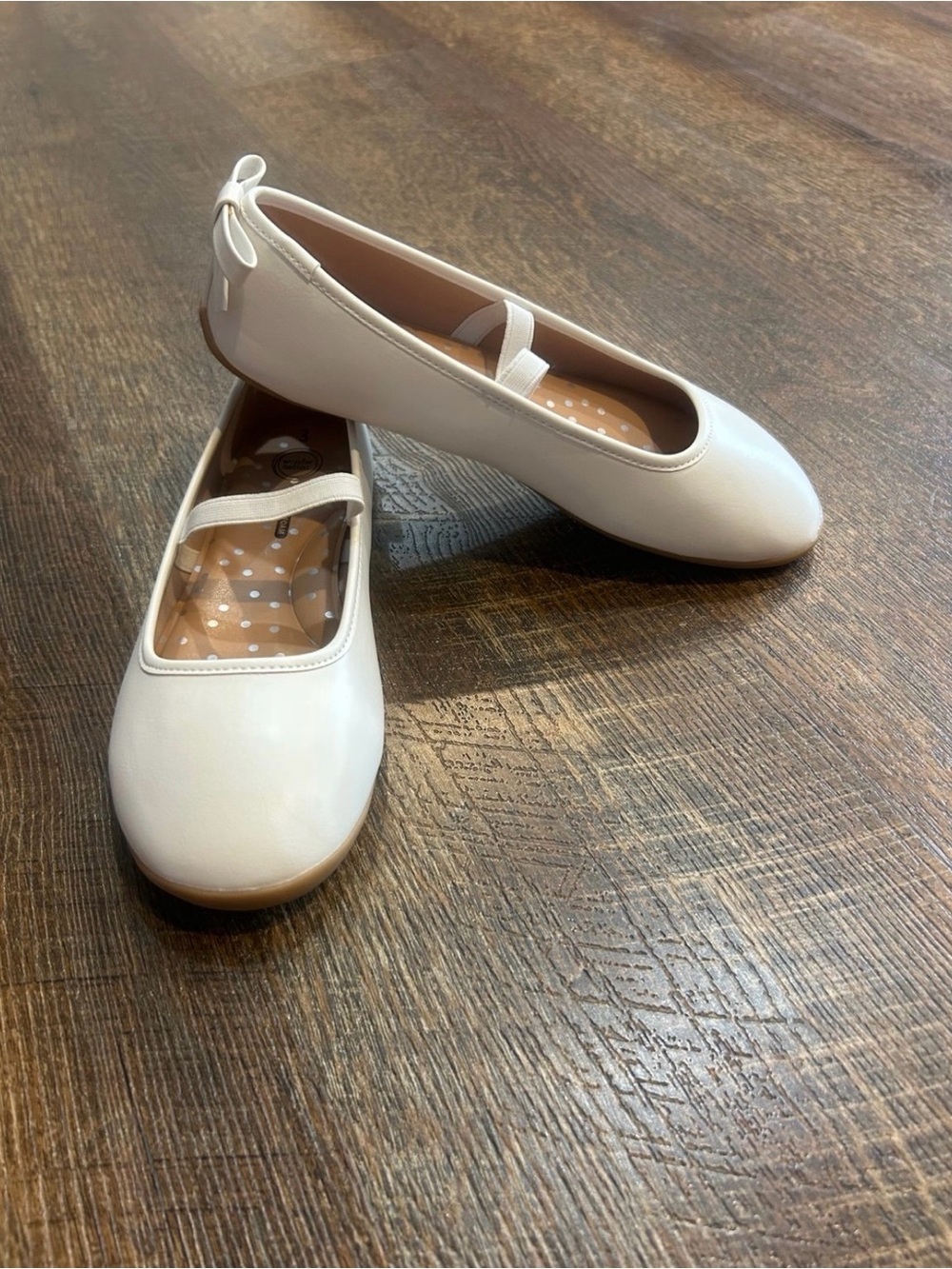 wonder nation White Girls Mary Jane Ballet Flats